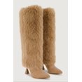 thumbnail image 2 of Women's Faux Fur Pointed Toe Spool Heel Boots, 2 of 6