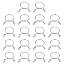 Uxcell Fuel Line Hose Clips, 30Pcs 12mm 304 Stainless Steel Tubing Spring Clamps