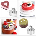 thumbnail image 4 of Anillos para Mousse YONGSHENG Acero Inoxidable 6 Piezas Redondos y en Forma de Corazón, 4 of 4