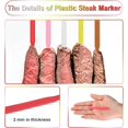 thumbnail image 3 of 500 Pcs 3 Inch Steak Markers, Colorful Plastic Meat Doneness Picks Steak Temperature Sticks Assorted Doneness Labels Rare, Medium Rare, Medium Well, Well for Catering, Barbecues, Parties, Picnic, 3 of 6