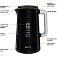 thumbnail image 2 of KRUPS BW801852 Smart Temp Digital Kettle Full Stainless Interior and Safety Off, 1.7-Liter, Black, 2 of 7