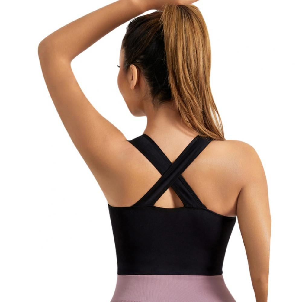 Buy Women's Zip Front Sports Bra Wireless Post-Surgery Bra Active Yoga  Sports Bras Online at desertcartSeychelles