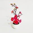 thumbnail image 4 of MYG Bonsai Simulation Artificial Pot Plant Home Office Plum Blossom Decor, 4 of 9