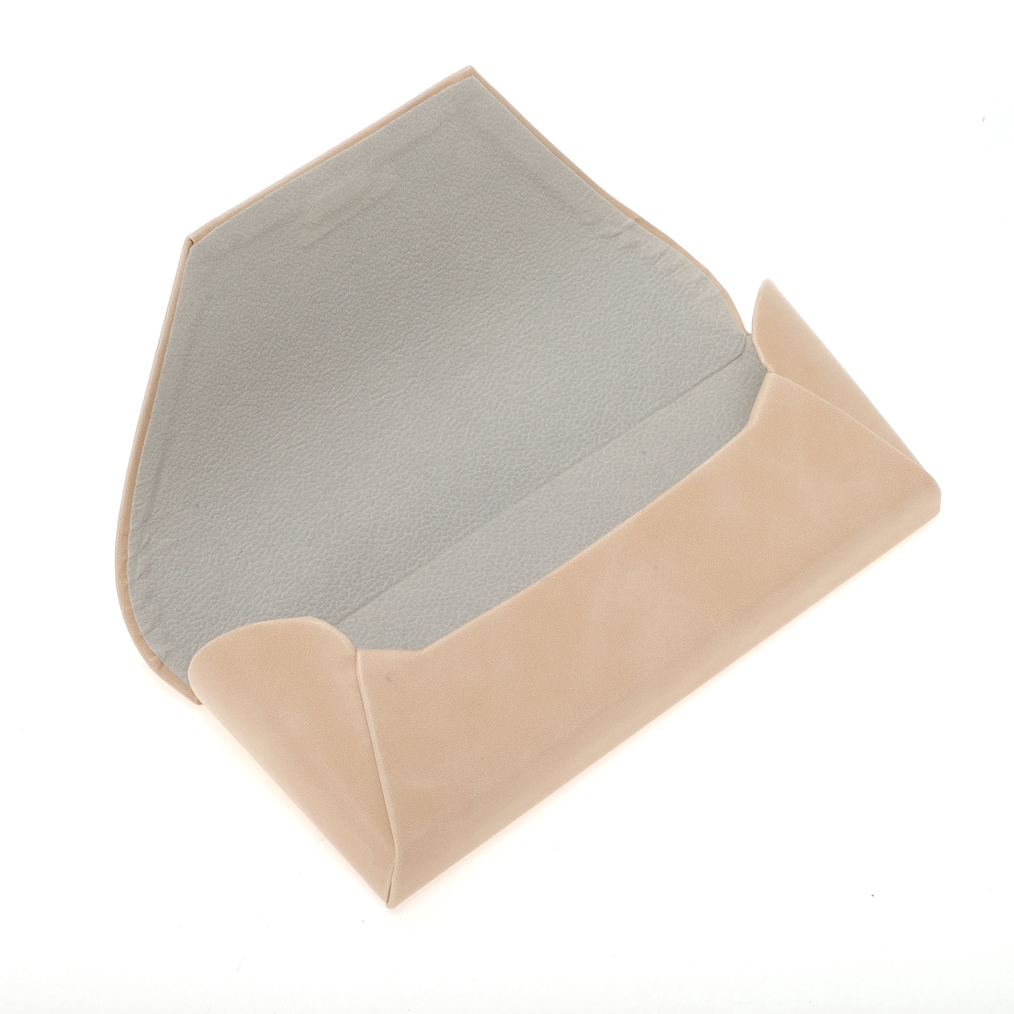 Unique Bargains Portable Eyeglasses Cases 6.5"x2.56"x1.57"(L*W*H) Beige