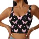 thumbnail image 1 of Balery Gradient Butterfly Sujetadores deportivos con espalda cruzada para mujer, acolchados, sin costuras, de alto impacto, ideales para yoga, gimnasio, entrenamiento y fitness.-X-Large, 1 of 8