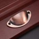 thumbnail image 2 of 10x Tirador de concha vintage para cajón, armario, muebles de cocina, pomo de puerta de armario retro de hierro curvo de 8,2 cm x 3,5 cm, pomo de puerta de metal para decoración de muebles de armario, 2 of 4