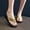 Gold, variant on Nude Sandal Women's Summer Wedge Heel Flip Flops Sequin Slippers Beach Non-slip Shoes Gladiator Sandals Women on Clearance
