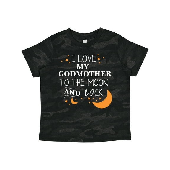 Inktastic I Love My Godmother to the Moon and Back Boys or Girls Toddler T-Shirt