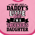 thumbnail image 4 of Inktastic Im Not Just Daddys Little Im a Truckers Daughter Girls Baby Bib, 4 of 4