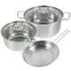 thumbnail image 3 of 1 juego de utensilios de cocina de acero inoxidable, olla para guisar sopa, olla pequeña para leche y sartén., 3 of 5