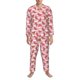 thumbnail image 3 of Fotbe Cute Watermelon Pijama de Hombre con Estampado de Manga Larga, Conjunto de 2 Piezas, Ropa de Dormir Suave y Cómoda con Bolsillos-Large, 3 of 7