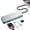 Gray, variant on USB C Hub, EQUIPD Aluminum 5 in 1 USB Type C to 3 USB 3.0 Ports, SD/Micro SD Card Reader USB C Hub Multiport Adapter Desigend for MacBook Pro/Air HP XPS and Other Type C Devices (Rose Gold)