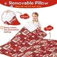 thumbnail image 3 of Red Christmas Patchwork Pattern Toddler Nap Mats for Kids Preschool,50"x20" Sleeping Mat Bag or Kids,Toddler Sleeping Bag,Toddler Nap Mat or Daycare, 3 of 6