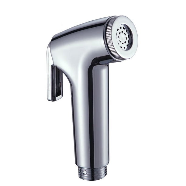 Pulverizador para paño de baño, pulverizador de pañales, pulverizador de enjuague de bidé de mano, cromado (solo pulverizador), bandeja para ponerse en cuclillas para pañales de baño, limpie