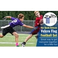 thumbnail image 3 of WYZworks 12 Player Adjustable Flag Football Youth/Adult Set, 3 Flags per Belt, Side Release Buckle, 36 Flags, 6 v 6 Set, Blue & White, 3 of 14