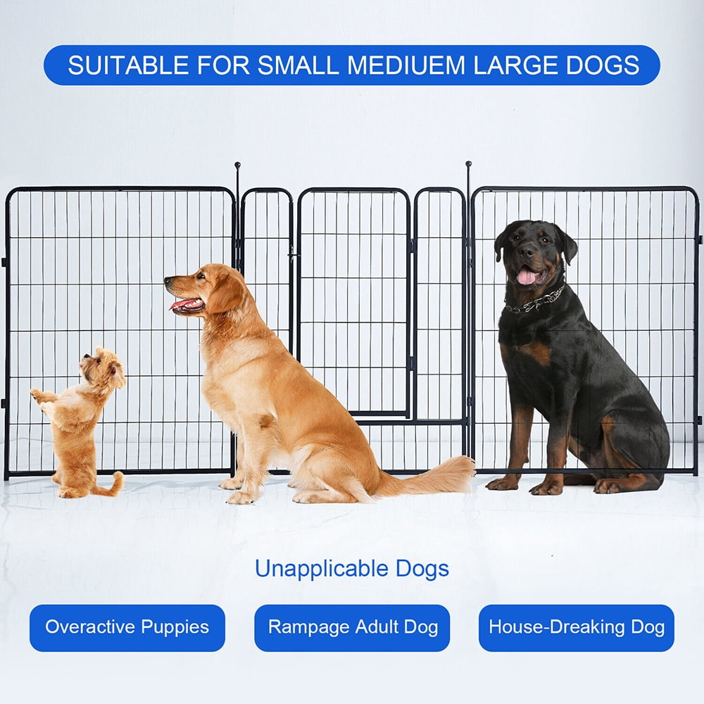 GDKASRNY Dog Playpen 16 Panels 45" Height Portable Pet Dog Fence Indoor Outdoor for Yard,Rv Camping