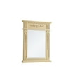thumbnail image 2 of Elegant Decor Wood Frame Mirror 22 Inch X 28 Inch In Light Antique Beige, 2 of 6