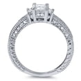 thumbnail image 3 of Pompeii 1 1/20ct Princess Cut Diamond Engagement Ring 14K White Gold (G/H,I1-I2), 3 of 3