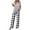 Grey, variant on PRETTYGARDEN Women's 2 Piece Pajama Sets Summer Matching Lounge Outfits Short Sleeve Printed Sleepwear Spring PJ Set