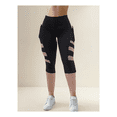 thumbnail image 2 of Leggings Deportivos Para Mujer Diseño Sexy Panel De Malla Talla: L Eo Safe Imports Negro, 2 of 5