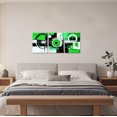 thumbnail image 4 of ZHONGYUTONG Abstract Canvas Wall Art 3 Pieces Black and White Pictures Contemporary Minimalist Print Modern Geometric Line Artwork for Living Room Decor Framed (24.00" x 36.00" x 3PCS), 4 of 5