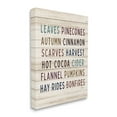 thumbnail image 3 of Rustic Autumn Activity List Grainy Pattern Seasonal Sign Holiday Graphic Art Gallery-Wrapped Canvas Print Wall Art, 3 of 5