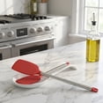 thumbnail image 2 of Unique Bargains Silicone Spatula Set, Kitchen Utensils with Rubber Tips Red 13.4x3 in, 2 of 5