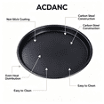 thumbnail image 3 of ACDANC 2026 New Pizza Stone Circular Non Stick Pizza Pan Black Carbon Steel Baking Stone for Home Baking Pizza Bread Pastry 11 In, 3 of 5