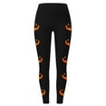 thumbnail image 4 of FEIFLY Women Leggings Halloween Pumpkin Print High Waisted Workout Yoga Pants For Women Lifting Compression Fitness Running Breathable Female Streetwear, 4 of 4
