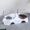 thumbnail image 4 of Bowl Doble Inclinado para Mascotas, Diseño Ergonómico para Cuidar la Columna Vertebral de Gatos y Perros, Hecho de Plástico Transparente de Alta Durabilidad, Incluye Bolsa OPP para Almacenamiento., 4 of 5