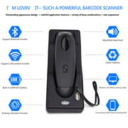 Bluetooth Wireless Barcode Scanner Handheld Portable Bar-Code Reader Entries Enable Keyboard Entry,Computer Screen