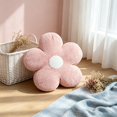 thumbnail image 4 of ShaoXinWan Cute 5 Petal Flower Shaped Plush Throw Pillow, Soft Cloud Fluffy Decorative Floor Cushion, Girly Sofa Seat Pillow for Bedroom, Nursery, Reading Nook Layout, 4 of 6