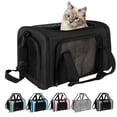 thumbnail image 1 of Top Tasta Transportín para perros y gatos, transportador para mascotas para gatos pequeños, medianos y grandes, transportador para perros con lados suaves, transportador para perros pequeños, portátil, 1 of 5