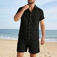 thumbnail image 5 of Handshe Men's Shirt and Shorts Set, Casual Resort Beach Wear for Daily Use and Vacation, 5 of 8