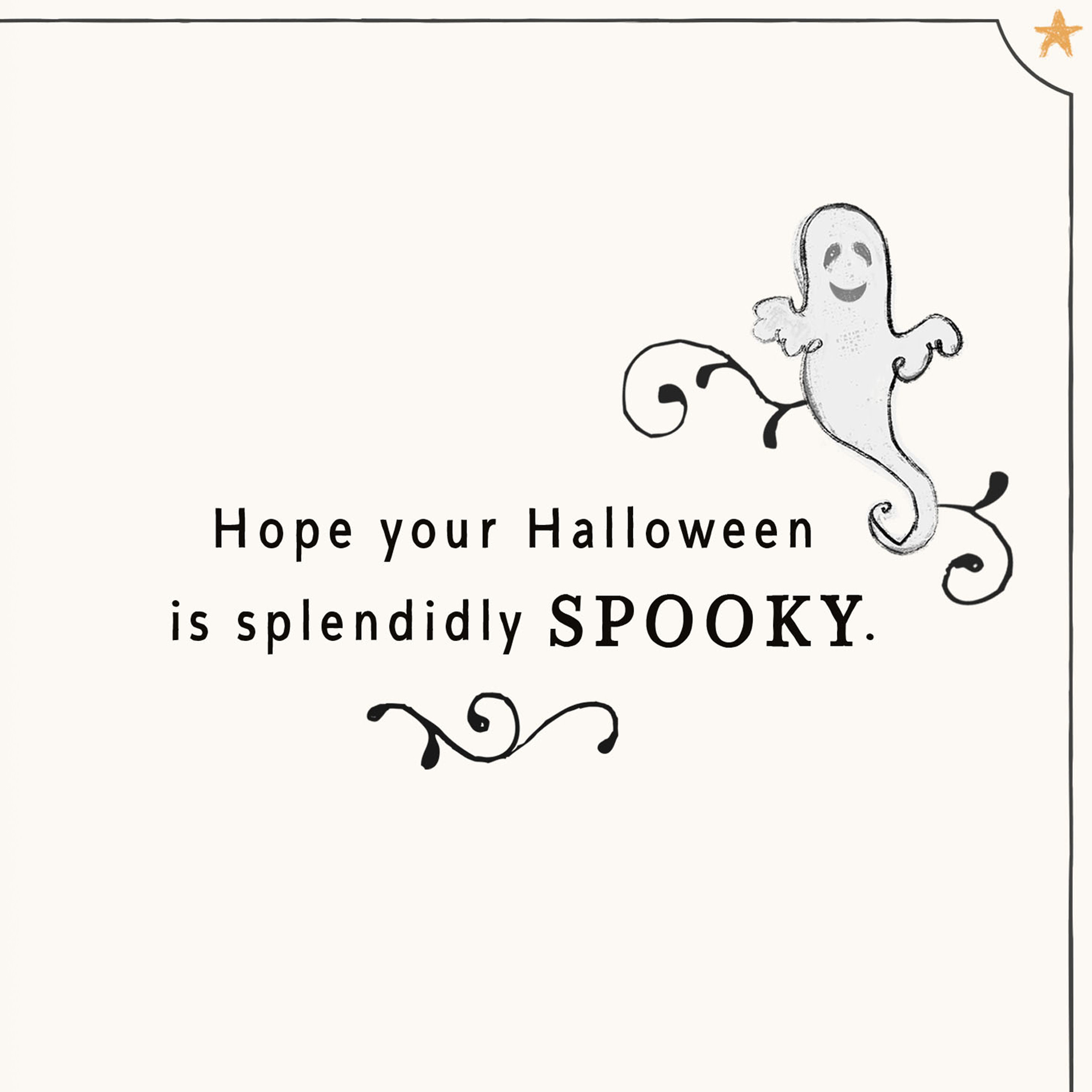 Hallmark Halloween Greeting Card (Splendidly Spooky Ghosts and Jack-o'-Lantern)
