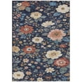 thumbnail image 2 of Addison Rugs Chantille Indoor/Outdoor Transitional Floral Navy Machine Washable Rectangle Rug, 10' x 14', 2 of 8