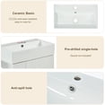 thumbnail image 2 of Scratch - Resistant and Easy - Clean - Upgrade Your Bathroom with a 21.6" Ceramic Vanity Sink, 2 of 5