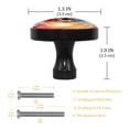 thumbnail image 3 of 4 Pcs Space Galaxy Nebula Knobs for Kitchen Cabinet Cupboard Dresser Bookcase Drawer Pulls Handles Round Home Decor, 3 of 5