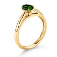 thumbnail image 3 of Gem Stone King 0.55 Ct Oval Green Chrome Diopside 10K Yellow Gold Solitaire Engagement Ring, 3 of 4
