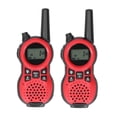 thumbnail image 1 of 2 Piezas Walkie Talkies de Mano 0,5 W Radio Inalámbrica de 2 Vías para Exteriores Regalos para Niños Rojo Europeo 446 MHZ 8 Canales Distancia de Comunicación de 6 km, 1 of 5