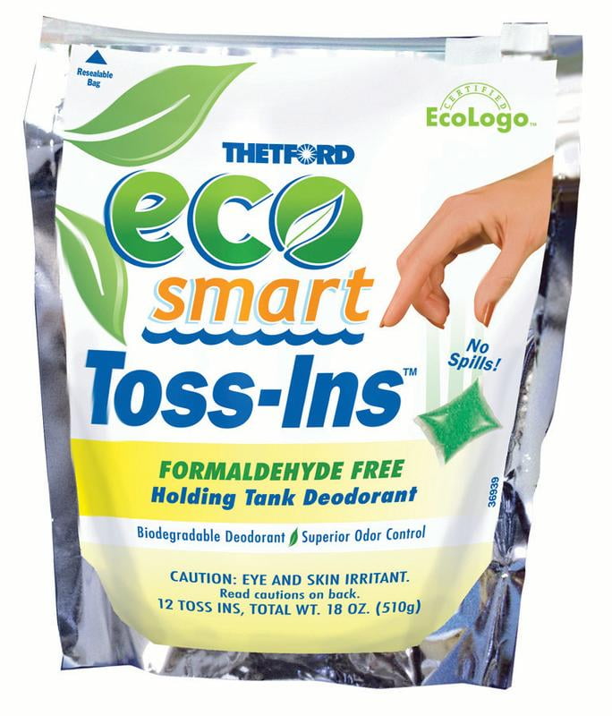 Thetford Eco Smart Tossins Rv Holding Tank Treatment 12 x 1.5 oz