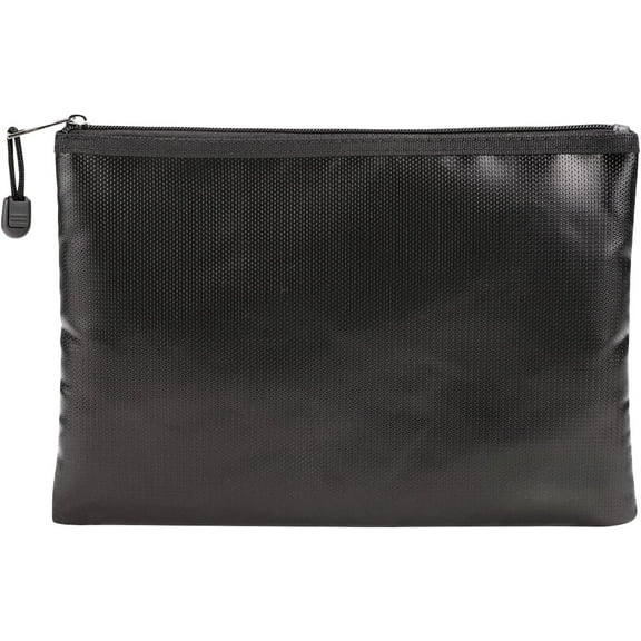 Fireproof Document Bags – 11.4" x 7.9" Waterproof Zipper Pouch for Money, Passport, Tablet, A4 Files, Fireproof Safe Storage Organizer