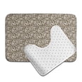 thumbnail image 6 of Honeii Flower Rose Pattern Bathroom Anti-Skid Pad Bathroom Mat Vintage Seamless Pattern Not-Slip Toilet Rug Set, 6 of 6