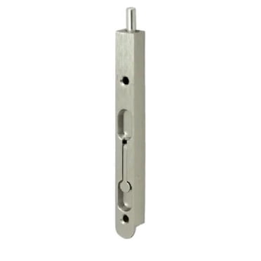 Deltana Surface Mount Jamb Bolt - 4-5/8" X 1-1/4", Satin Nickel Finish (PDB50U15)