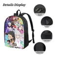thumbnail image 3 of Re Zero Backpack, Large Capacity 17 Inch Laptop Backpack, Durable Casual Daypack, Water Resistant, 17.3x12.2x5.5 Inch, 3 of 8