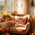 thumbnail image 6 of Fall Pillow Covers for Halloween Fall Decorations Waterproof Sofa Couch Pillow Covers, Square Summer Pillow Covers 18x18 for Farmhouse, Thanksgiving Fall Pumpkin Decorative Throw Pillow Covers, 6 of 6