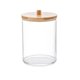 thumbnail image 1 of Soporte acrílico dispensador tarros de baño con tapas almohadilla de algodón soporte redondo para accesorios de baño organizador de almacenamiento, 1 of 8