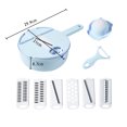 thumbnail image 2 of Pelador de verduras Home Gadgets Fruit Chopper Accesorios para papas (Azul) Ehuebsd Libre de BPA, 2 of 9