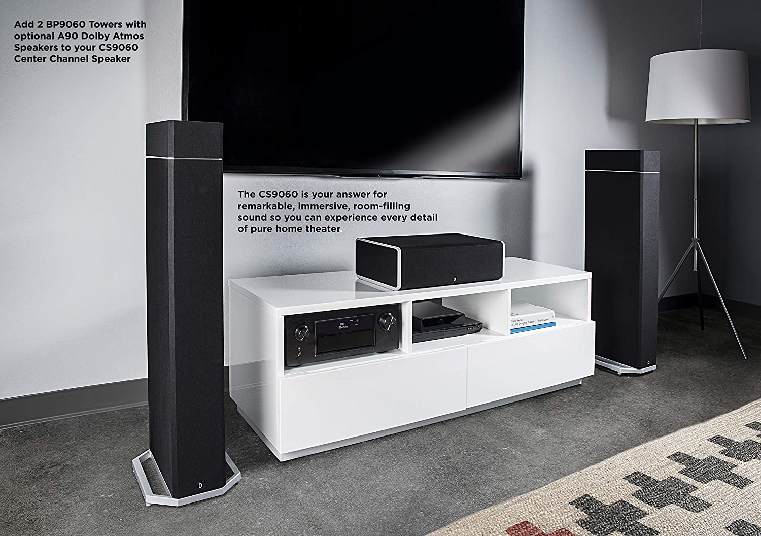 definitive technology 9060 center