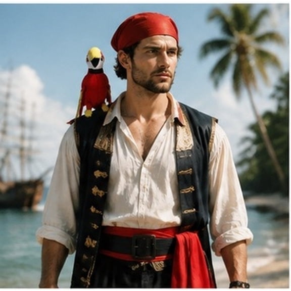 NUOLUX 1 Set of Stuffed Parrot for Shoulder Pirate with Cosplay Functionality